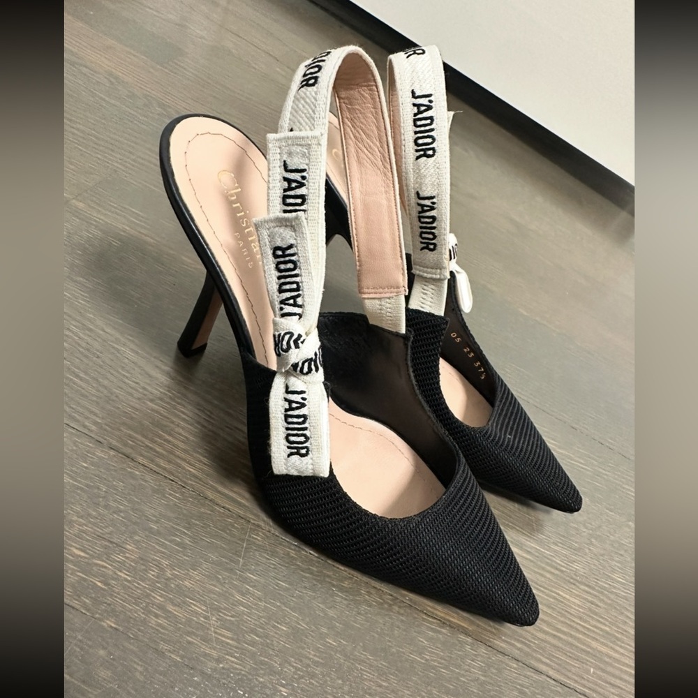 Dior Black J'Adior Slingback Heels